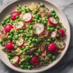 Spring Quinoa Salad with Peas, Radish, and Lemon-Herb Vinaigrette