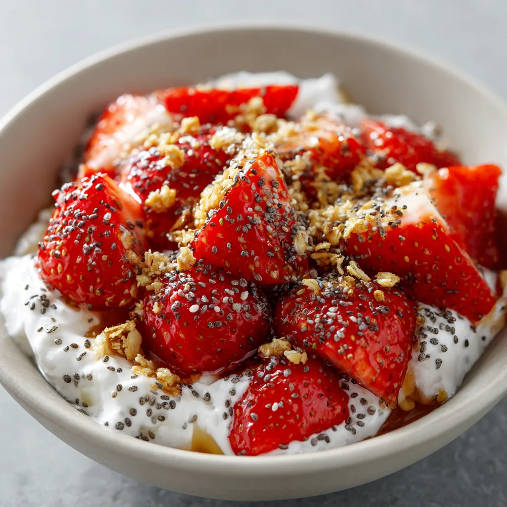 Strawberry Cottage Cheese Breakfast Bowls (The Viral 2026 High-Protein Trend)