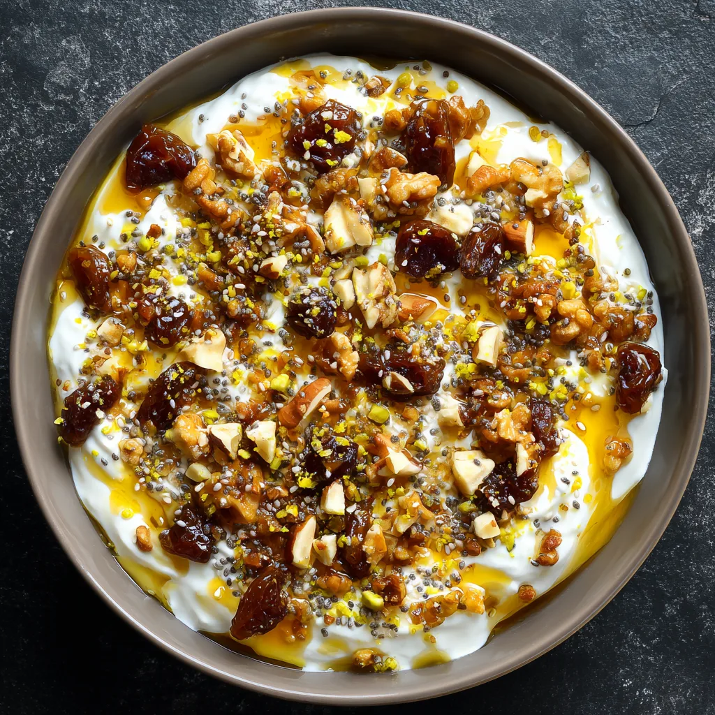 Suhoor Energy Bowls: Greek Yogurt, Honey, and Dates