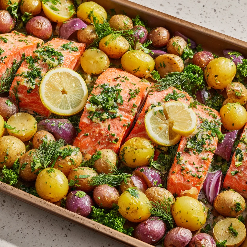 Sustainable Seafood: How to Make Sheet-Pan Roasted Salmon and Potatoes