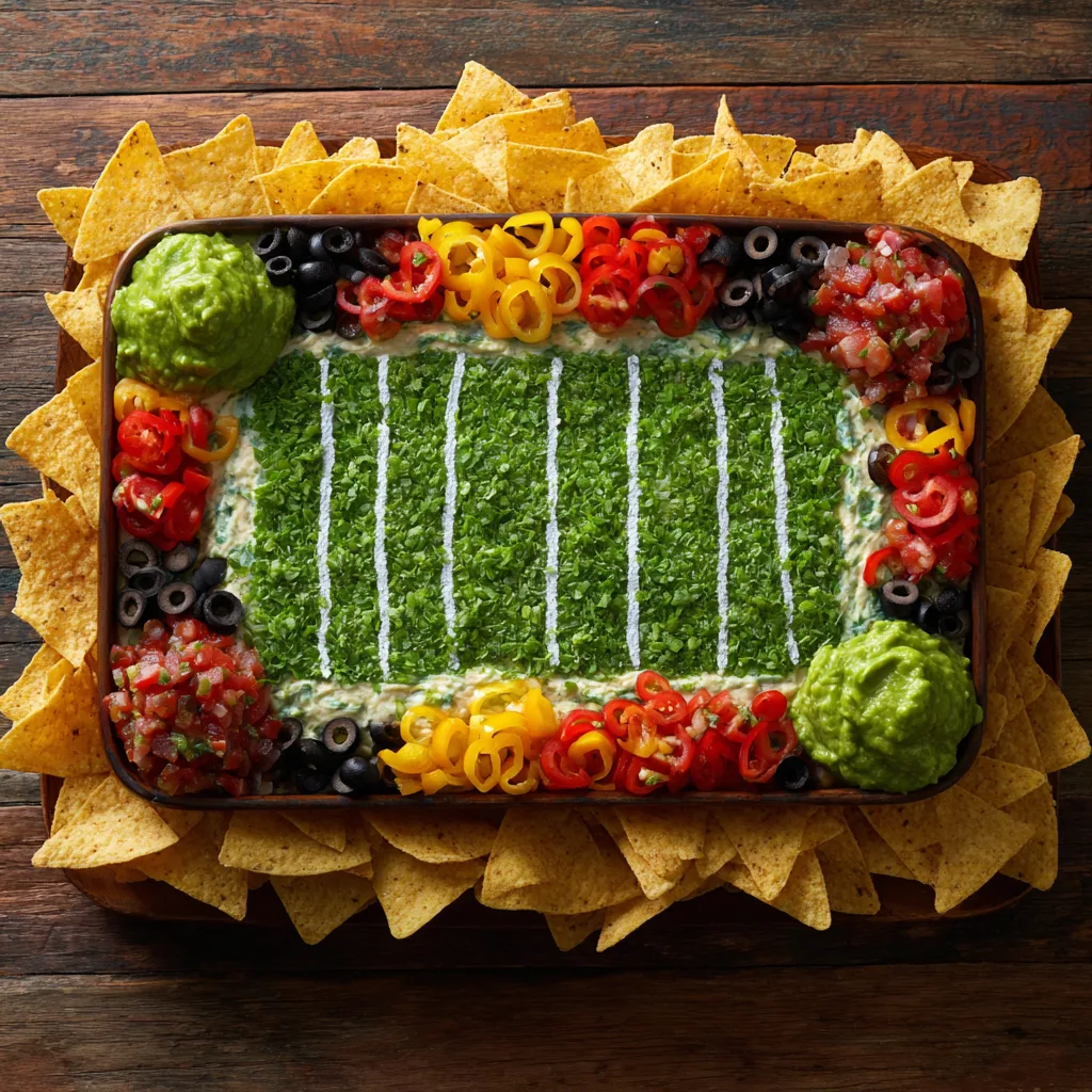 The Viral Football Field Dip: A Show-Stopping Game Day Centerpiece