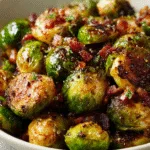 Air-Fryer Brussels Sprouts with Bacon (Crispy Side Dish)