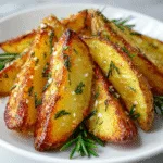 Air-Fryer Rosemary Potato Wedges (Crispy Low-Carb Side)