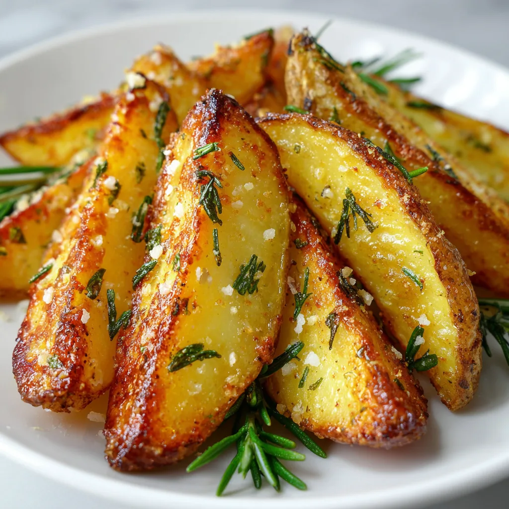 Air-Fryer Rosemary Potato Wedges (Crispy Low-Carb Side)