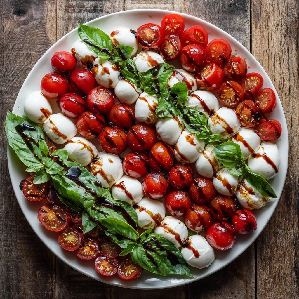 American Flag Caprese Platter (vegetarian)