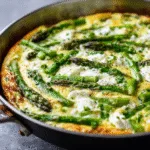Asparagus Goat Cheese Frittata (gluten-free)