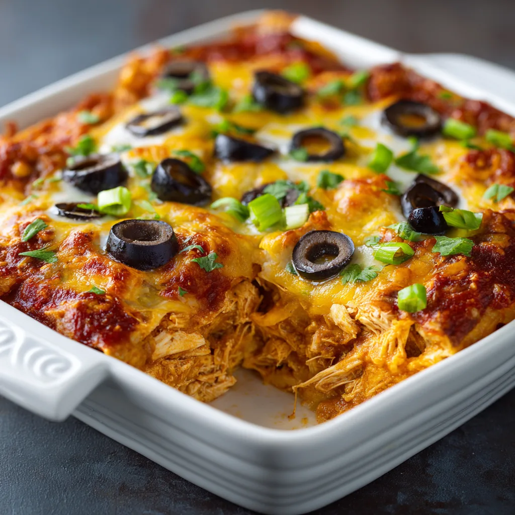 Authentic Chicken Enchilada Casserole (Cinco de Mayo Dinner)