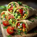 Avocado Chickpea Salad Wraps (Perfect for Spring Picnics)