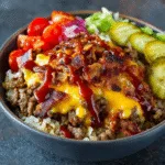 BBQ Bacon Cheeseburger Bowls