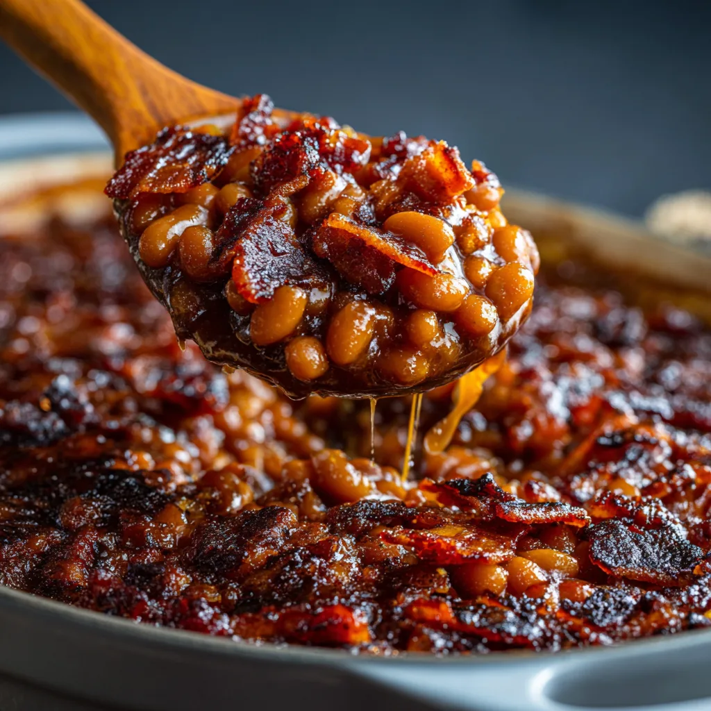BBQ Baked Beans with Bacon & Brown Sugar
