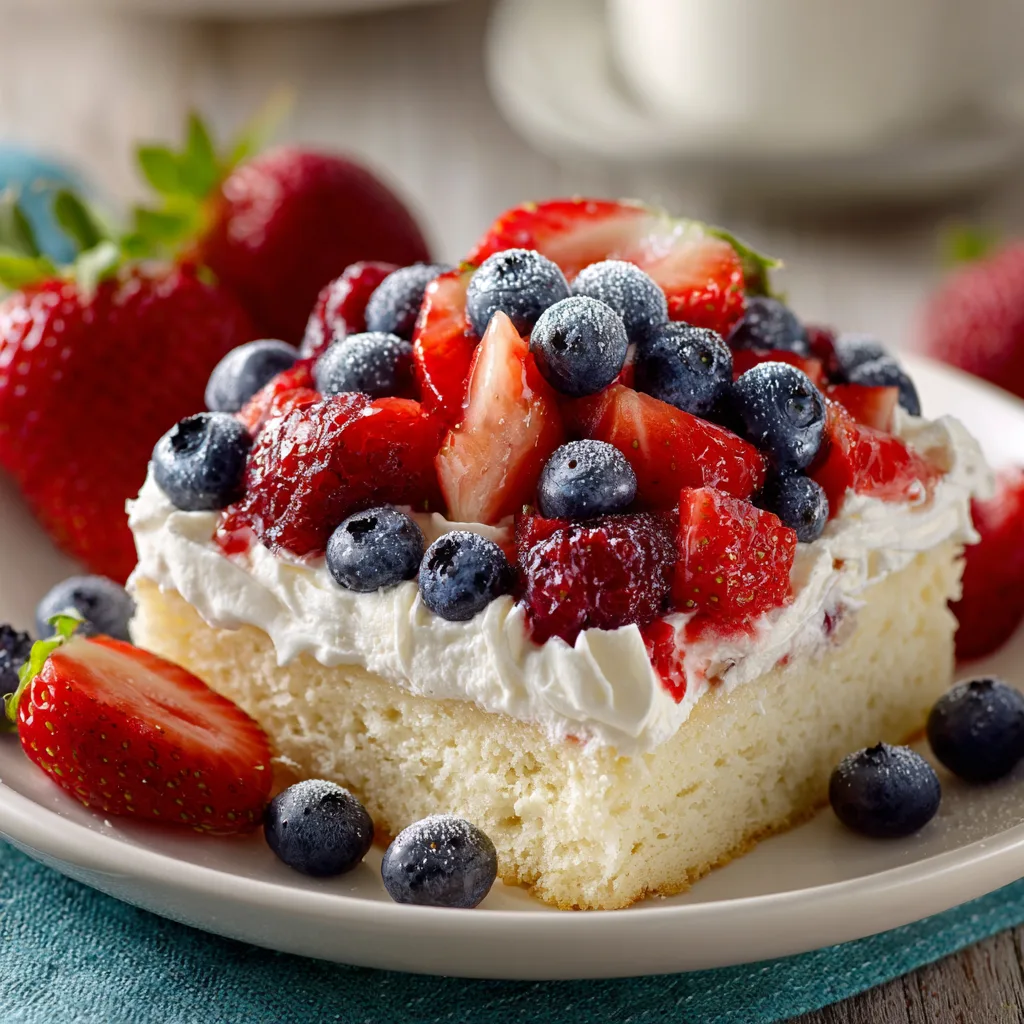 Berry Tres Leches Sheet Cake