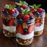 Berry Yogurt Parfait Brunch Jars
