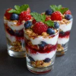 Berry & Yogurt Parfait Cups (Easy Picnic Breakfast)