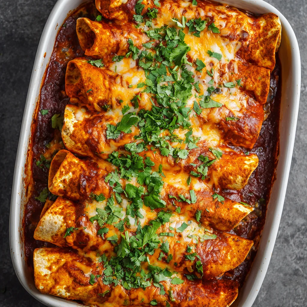 Black Bean Sweet Potato Enchiladas (vegetarian)