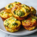 Breakfast Egg Muffins with Broccoli & Cheddar (Meal-Prep)