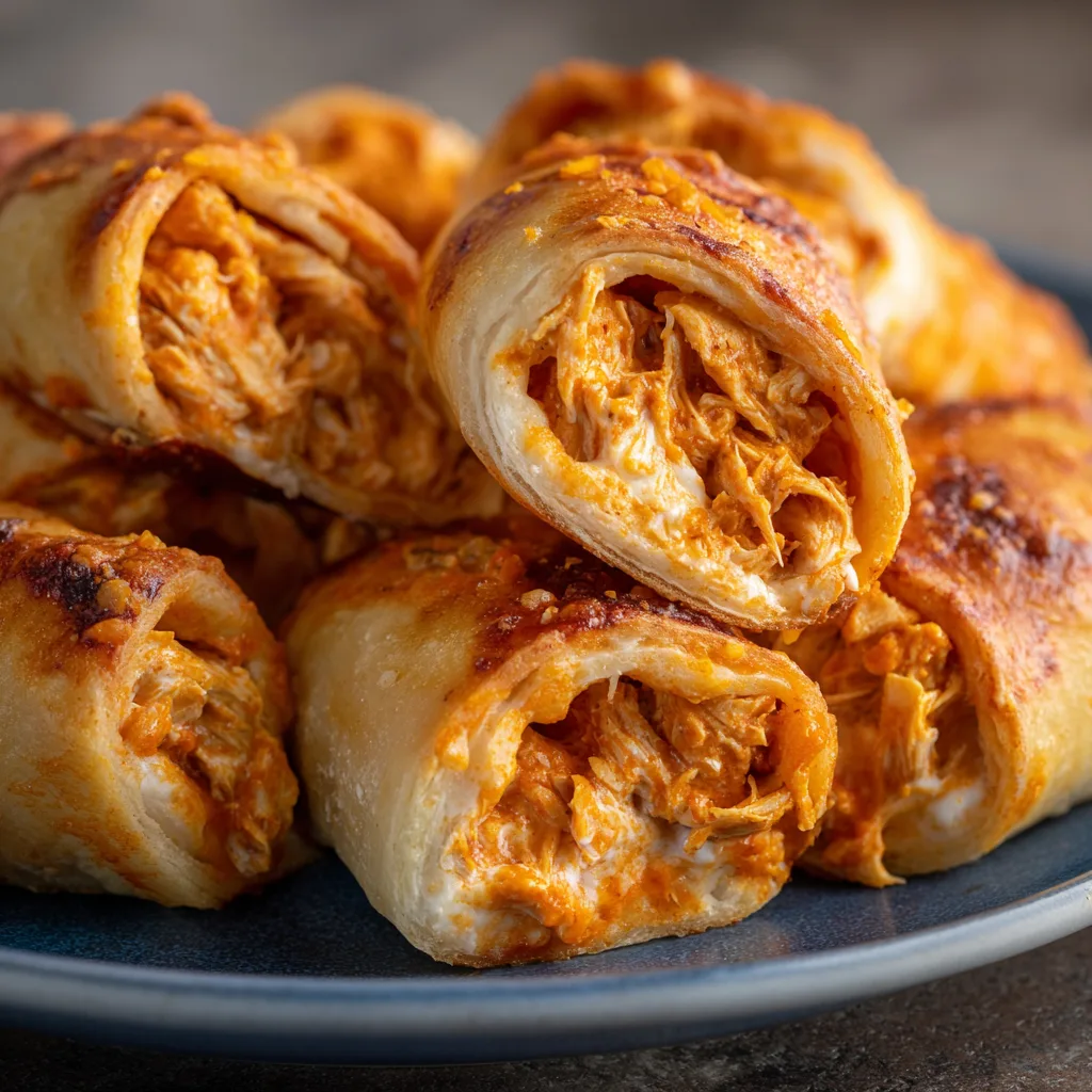Buffalo Chicken Pizza Rolls