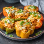 Buffalo Chicken Stuffed Peppers