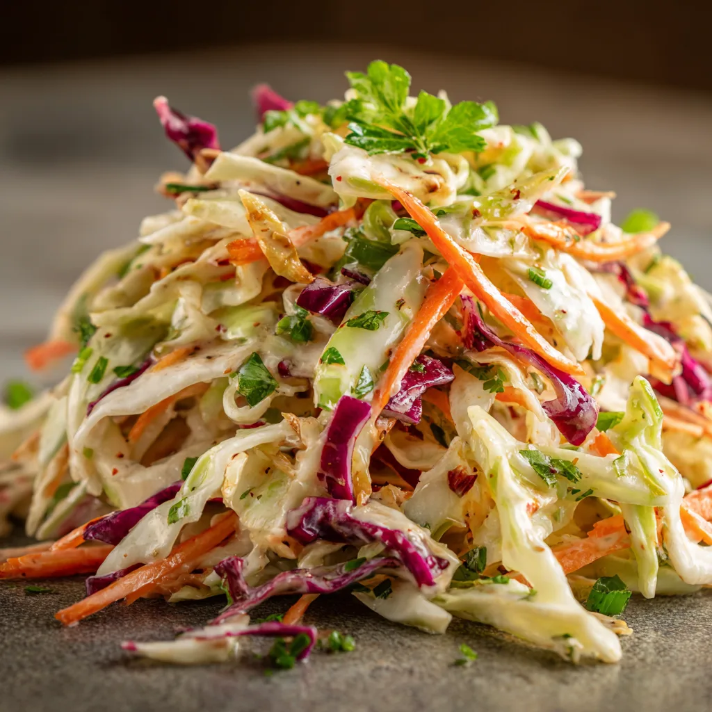 Cabbage “BBQ” Slaw with Tangy Dressing