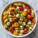 Caprese Pasta Salad with Cherry Tomatoes