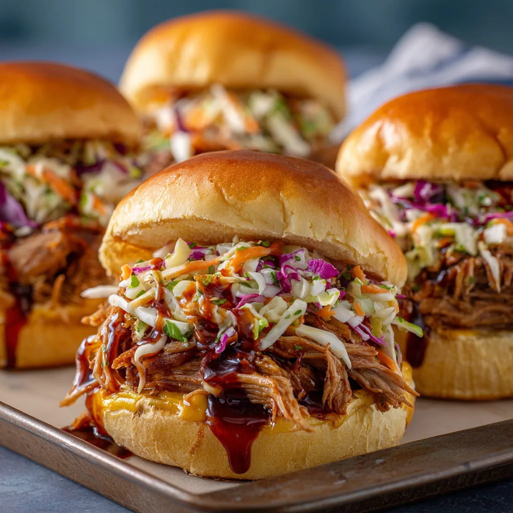 Carolina Pulled Pork Sandwiches with Vinegar Sauce (BBQ)