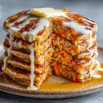 Carrot Cake Pancakes with Maple Glaze – Easter Breakfast