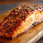 Cedar-Plank Salmon with Maple Mustard Glaze
