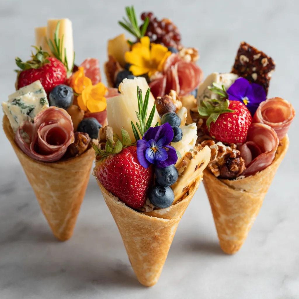 Charcuterie Cones (Individual Snack Cones for Graduates)