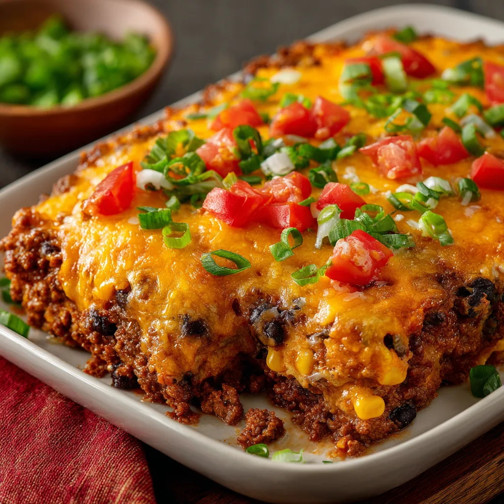 Cheesy Beef Taco Bake