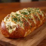 Cheesy Chicken Alfredo Stuffed Bread