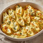 Cheesy Chicken Alfredo Stuffed Shells