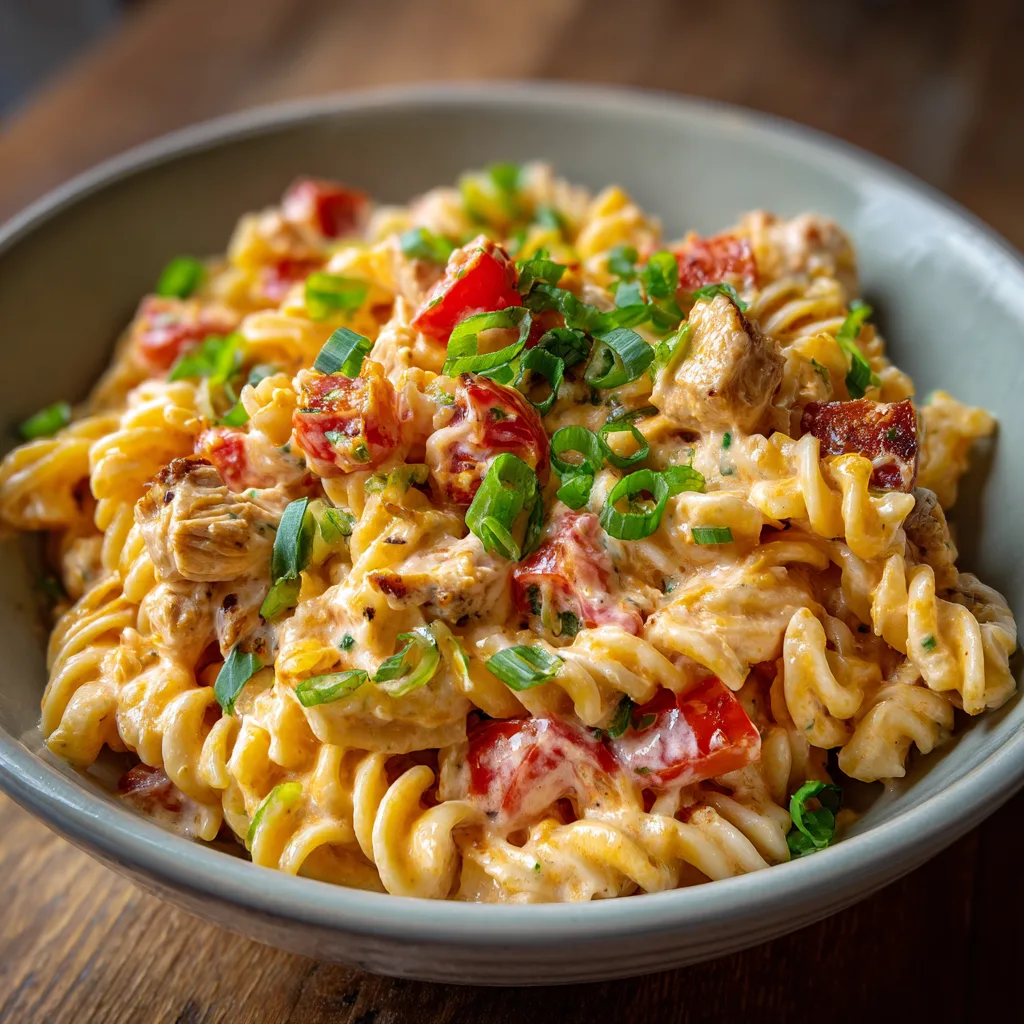 Cheesy Chicken Taco Pasta