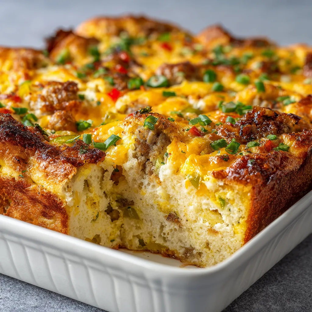 Cheesy Sausage Breakfast Casserole