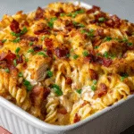 Chicken Bacon Ranch Pasta Bake