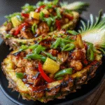 Chicken Teriyaki Pineapple Bowls