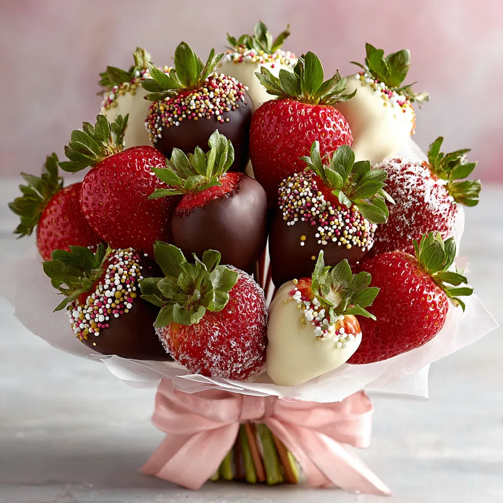Chocolate-Covered Strawberry Bouquet