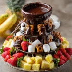Chocolate Fondue Fountain (Graduation Dessert Table)