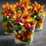 Chopped Salad Cups with Ranch Crunch