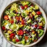 Chopped Tex-Mex Salad with Creamy Salsa Dressing