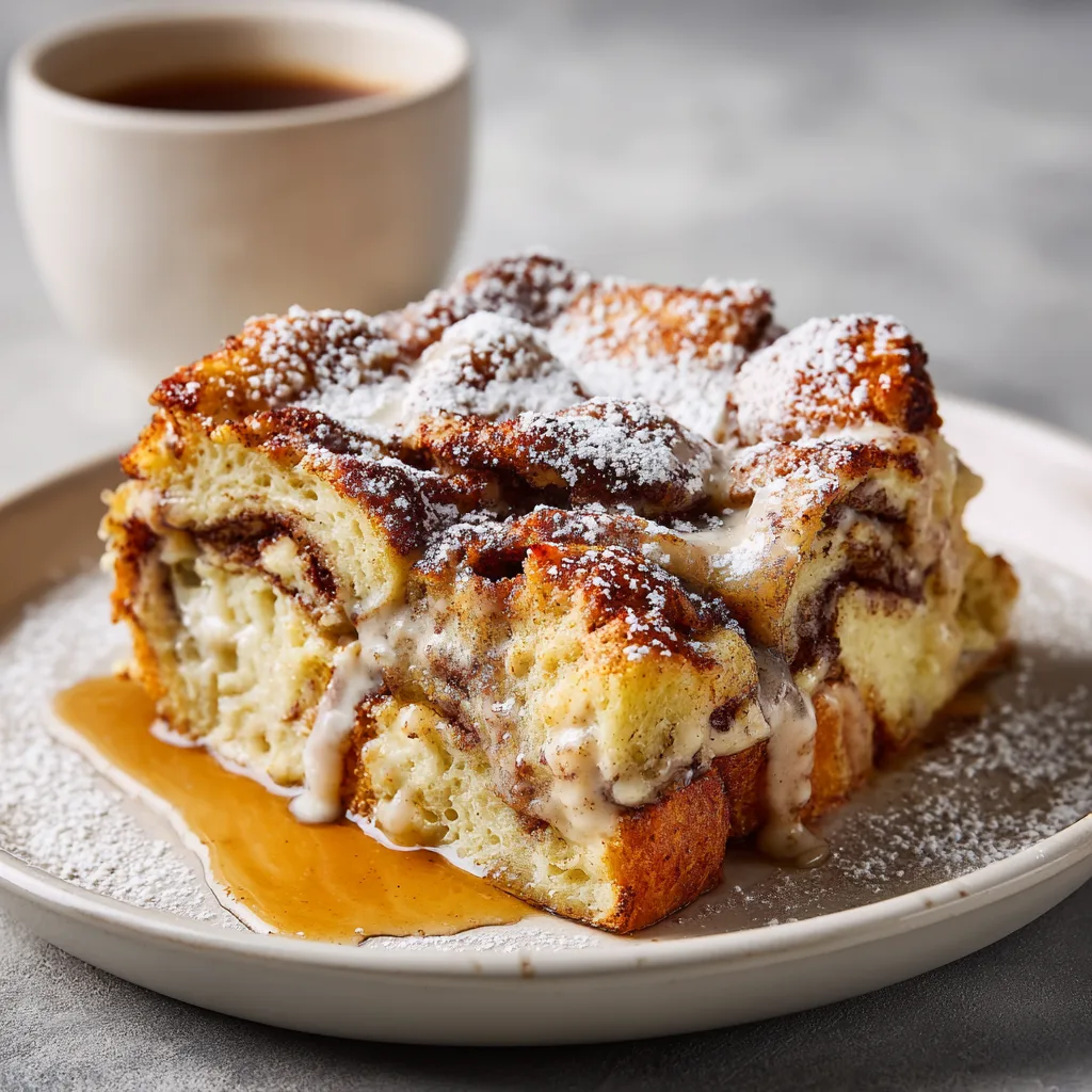 Cinnamon Roll French Toast Bake