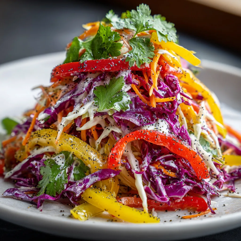 Citrus Rainbow Slaw with Poppyseed Dressing (gluten-free)
