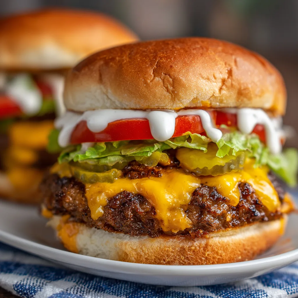 Classic Smash Burgers with Secret Sauce