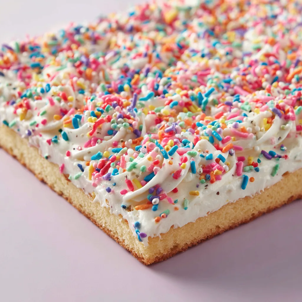 Confetti Sprinkle Sheet Cake
