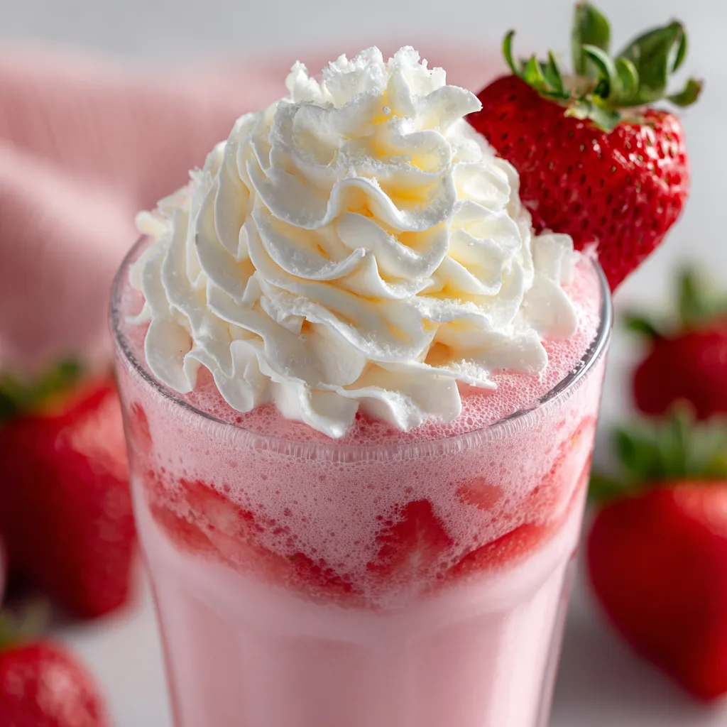 Copycat Starbucks Strawberry Frappuccino (Summer Drink)