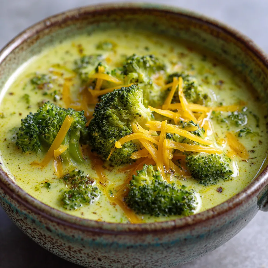 Creamy Broccoli Cheddar Soup (Comfort Spring Lunch)