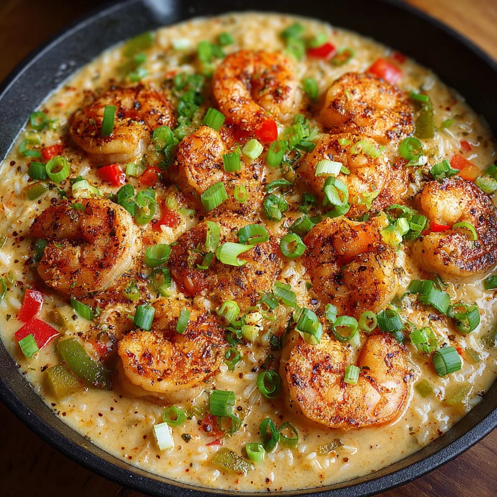 Creamy Cajun Shrimp Rice