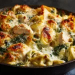 Creamy Chicken Tortellini Bake