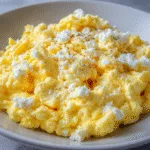 Creamy Cottage Cheese Scrambled Eggs (Protein Breakfast)