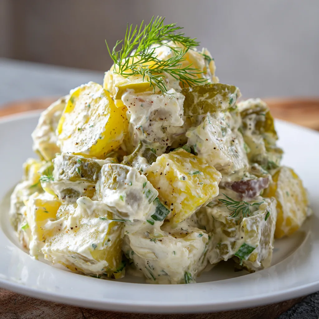 Creamy Dill Pickle Potato Salad (gluten-free)