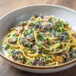 Creamy Garlic Mushroom Pasta