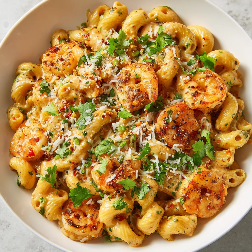 Creamy Shrimp Taco Pasta